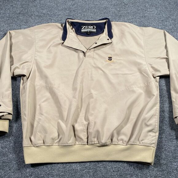 Zero Restriction Mens Large Golf Pullover Jacket Microfiber Made in USA Deepdale - Picture 2 of 8